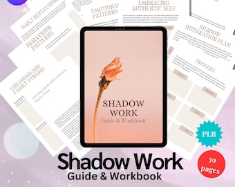 Trabajo de Sombra PDF Libro de trabajo de Trabajo de Sombra, Diario de Ansiedad, Indicaciones para el Diario de Sanación, Sanación del Niño Interior Trabajo de Sombra, Planificador de Uso Comercial PLR