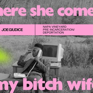 Word Art - Here She Comes, My B*tch Wife - Joe Guidice - RHONJ - Bravo - 10x8 - Wall Art