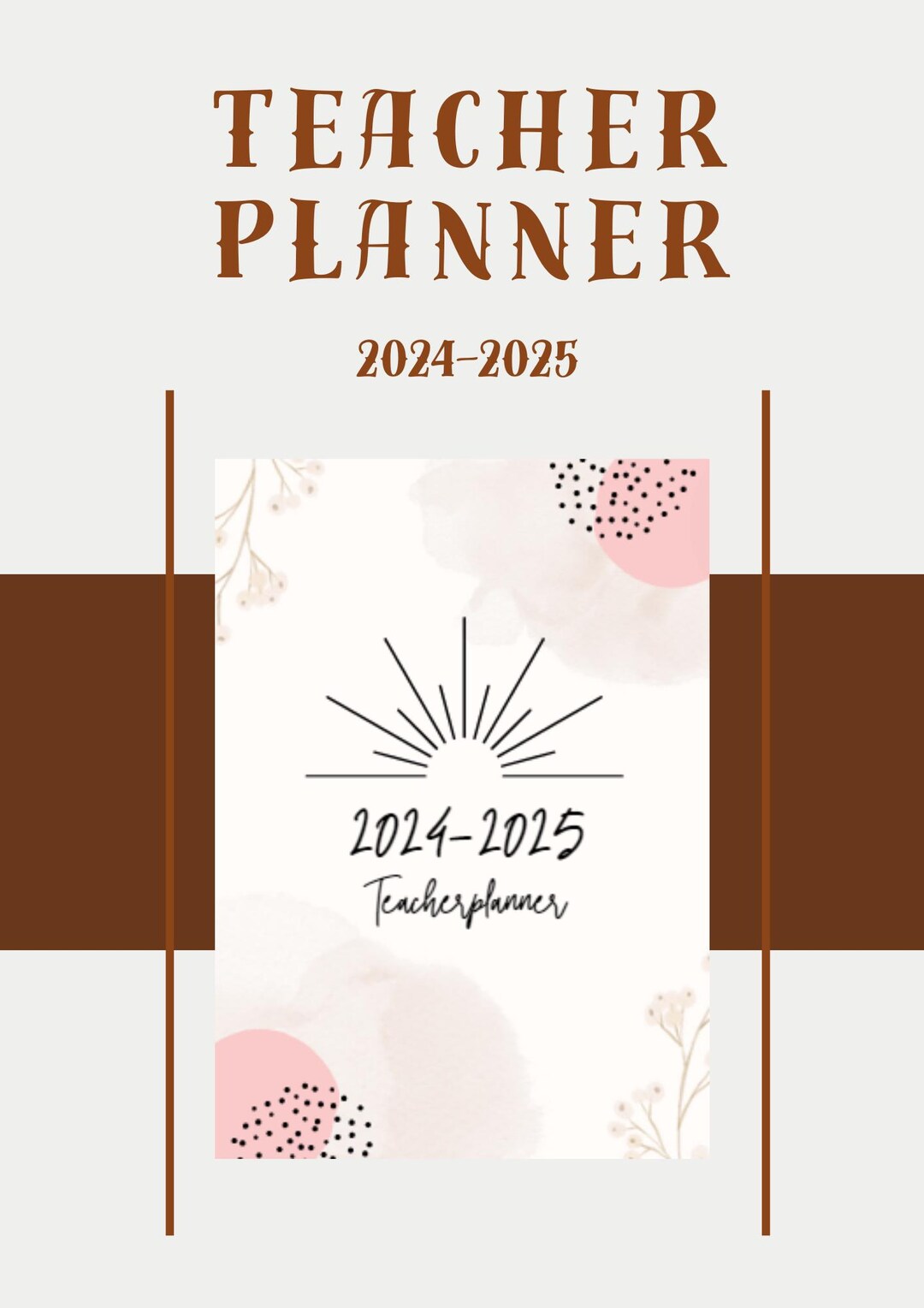 Teacherplanner 2024-2025 Planner Agenda - Etsy