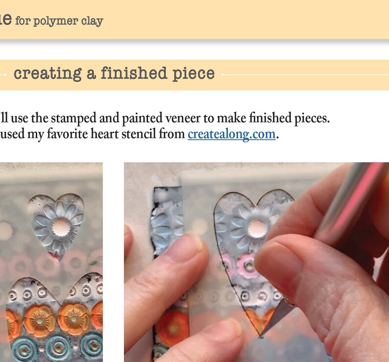 Polymer Clay Tutorial How To Step by Step Shabby Chic Technique for Polymer Clay by Wired Orchid Digital Download Instant Download image 2