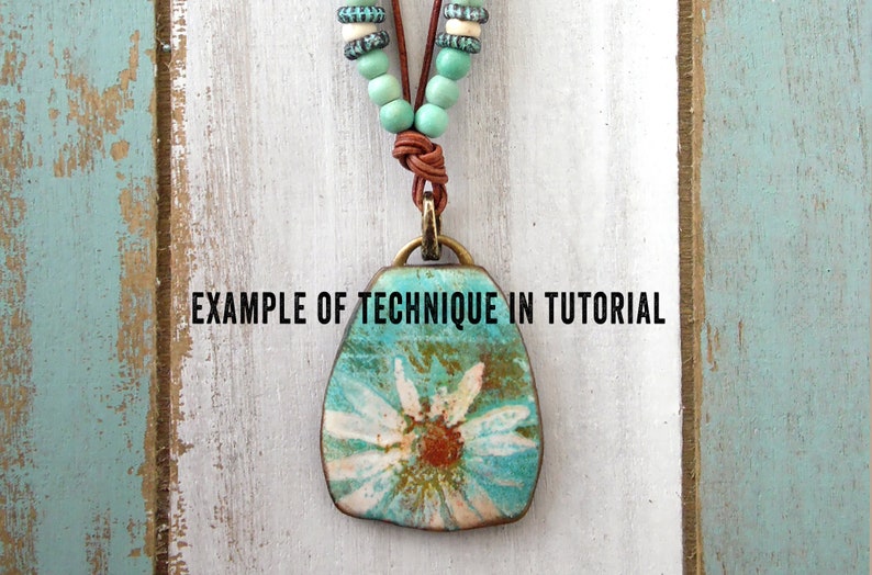 Polymer Clay Tutorial How To Step by Step Pretty Grunge Technique on Polymer Clay by Wired Orchid Digital Download image 6