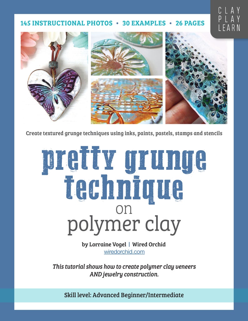 Polymer Clay Tutorial How To Step by Step FOUR Techniques BUNDLE by Wired Orchid Digital Download Instant Download image 6