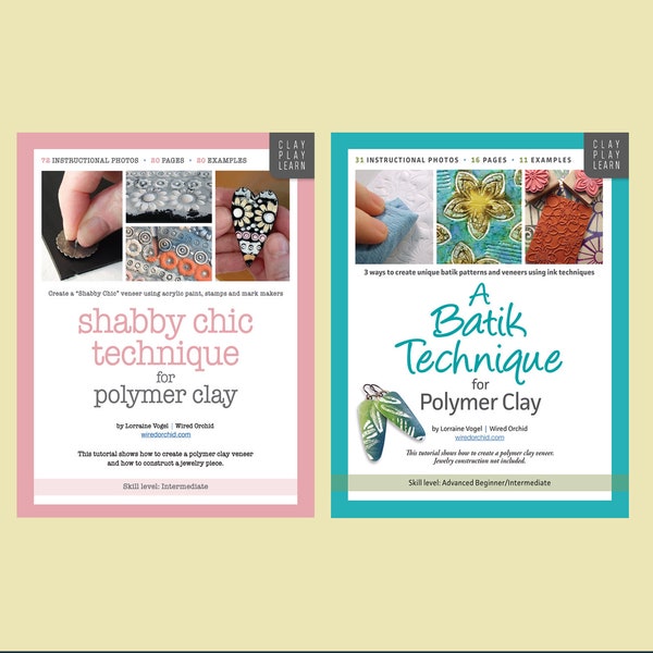 Polymer Clay Tutorial How To • Step by Step Two Techniques BUNDLE by Wired Orchid • Digital Download • Instant Download