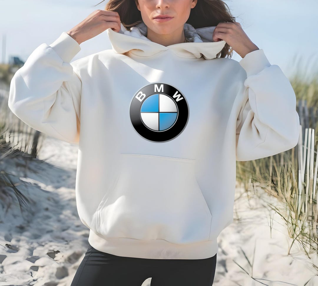 BMW Hoodie, Classic BMW Logo Hooded Sweatshirt, Car Enthusiast Hoodie ...