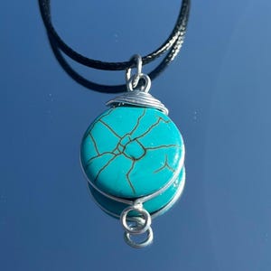 Türkis Wire Wrap Halskette