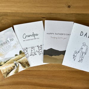 Belle carte de fête des pères chrétienne/pour lui/anniversaire/carte grand-père pour toute occasion
