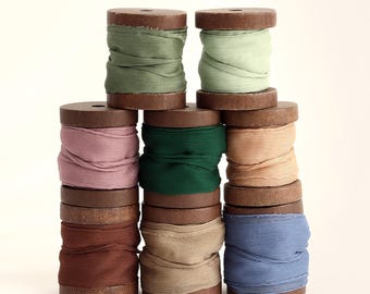 Cintas de gasa suave de 15 colores - Tela de gasa, cintas plisadas de 5 yardas, organza de alta calidad, decoración para ramos de boda