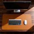 Leather Desk Mat - Large Mousepad, Custom Desk Mat, Employee Gift, Gift for Boss product logo