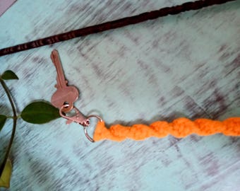 Makramee Schlüsselanhänger, handgemachte Boho Keyring