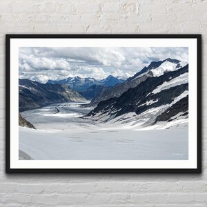 Glacier in the Swiss Alps | Mountains | Switzerland | Snow | Landscape Photo Print | Photography | Fine Art Print | Wall Decor