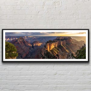 Grand Canyon at Sunset | Arizona | National Park | Sunset | Panorama | Landscape Photo Print | Photography | Fine Art Print | Wall Decor
