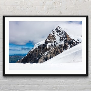 Mönch vom Jungfraujoch | Schweiz | Verschneite Berge | Schweizer Alpen | Alpin | Landschaft Fotodruck | Fotografie | Kunstdruck | Dekor