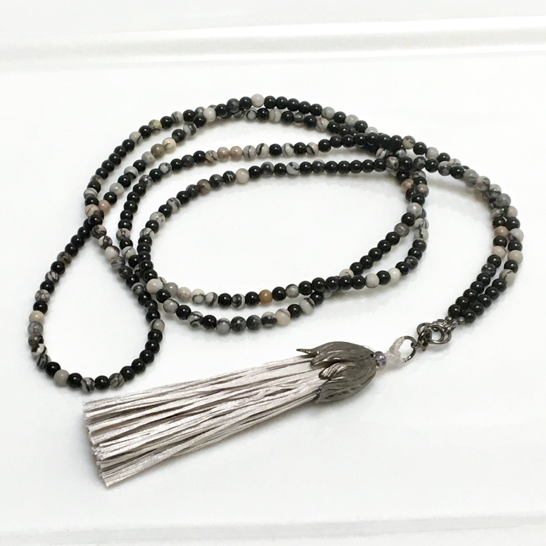 www.Nuroco.com - Bohemian Necklaces Handmade Multilayered Beads Long  Feather Tassel