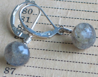 Graceful Labradorite Earrings, Gemmy Labradorite Dangles,