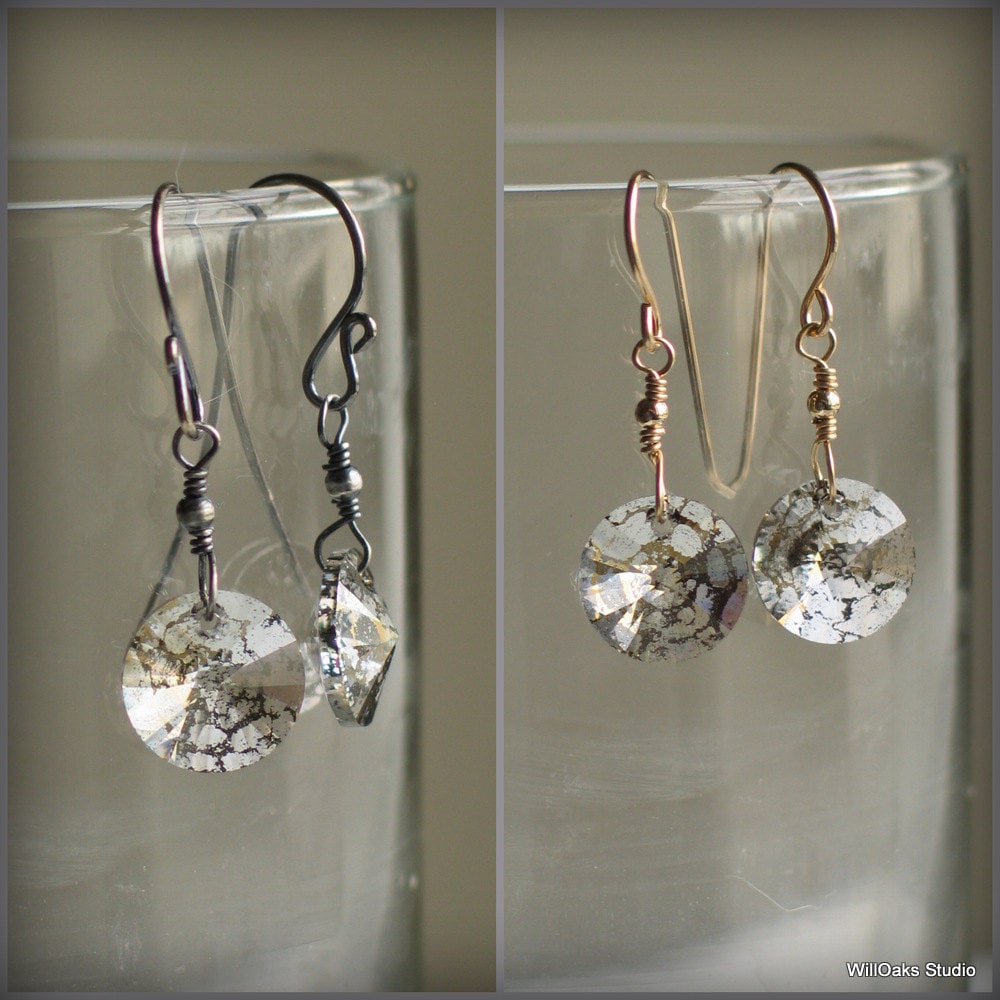 Crystal Pendant & Earring Set, Layering Minimalist Necklace, Swarovski