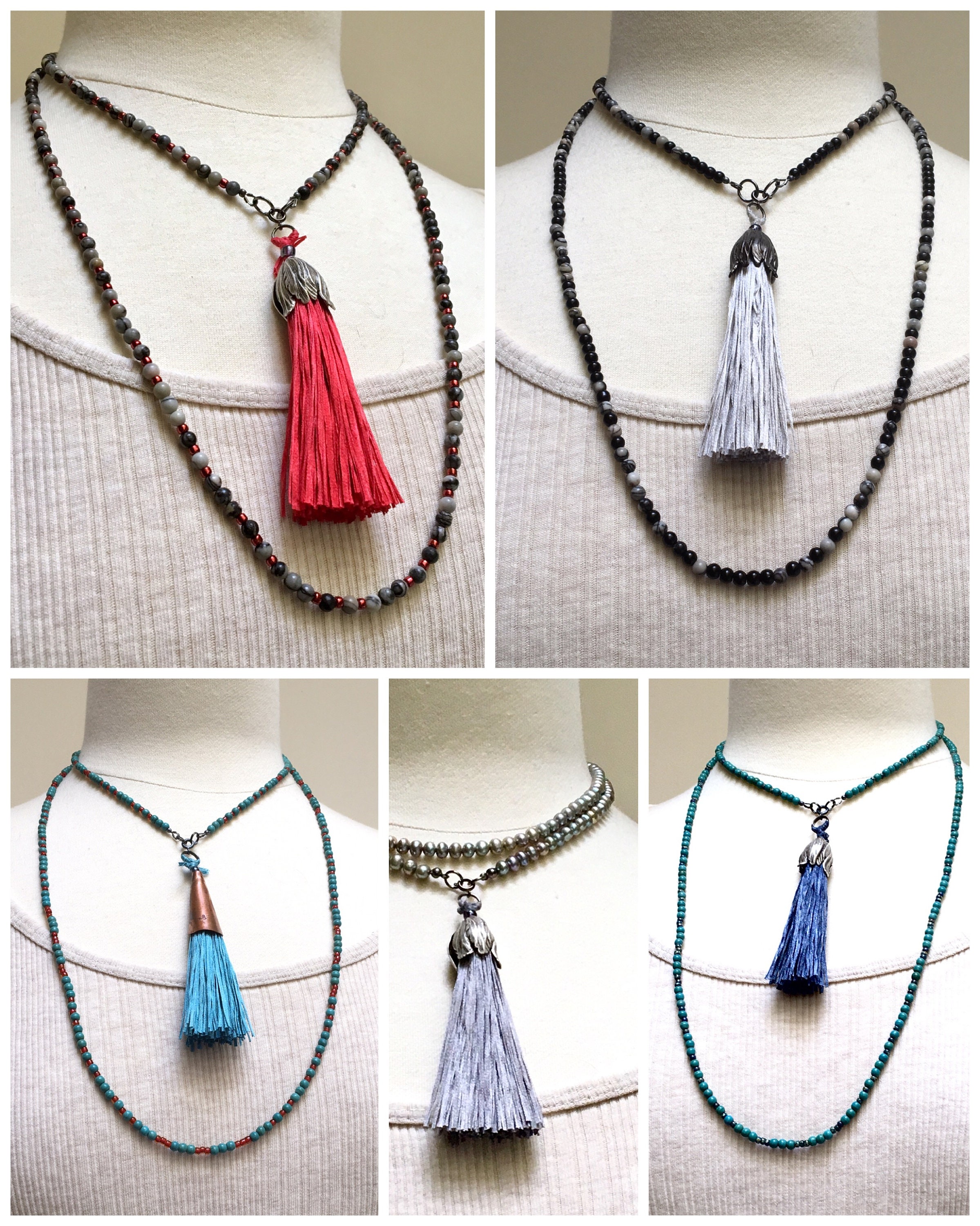 Boho Beaded Adjustable Necklace Kit –