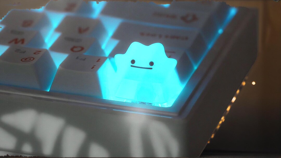 Ditto Artisan Resin Keycap, Adorable Custom Keycap for Pokemon Lovers ...