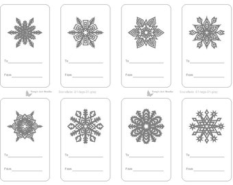 black and white printable labels - picture about Printable Christmas Tags Black and White named black and white printable labels -
