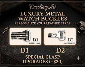 Custom Special Clasp Add-On for Existing Orders – Hidden Clasp or Premium Deployment Clasp Upgrade