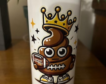 Fantasy Football Loser King PNG-bestand: trofee laatste plaats (digitale download)