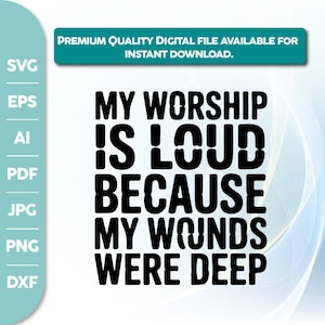 Jesus Png File My Worship Is Loud PNG, Preppy Christian Women Design,Bible Verse Sublimation, Jesus Quote PNG,Faith-Based Christian PNG,