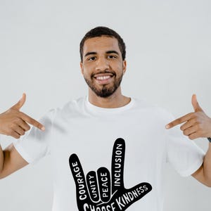 Unity Day,anti Bullying Love Hand Sign Language,choose Kindness End ...