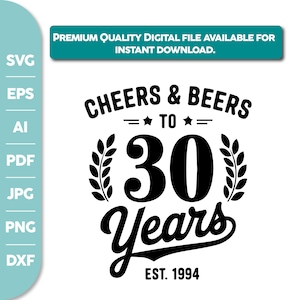 30th Birthday SVG,Hello 30 Birthday,Vintage 1994,30th Birthday Shirt SVG,Thirtieth Birthday Tee,Birthday Trip Shirt30th Birthday Idea,cricut