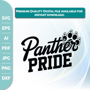 Panther Pride svg,Panthers svg,Team Spirit,Football Paw shirt,Panthers Paw svg,,Panthers svg FilesPanthers School svgPanthers Team svgcricut