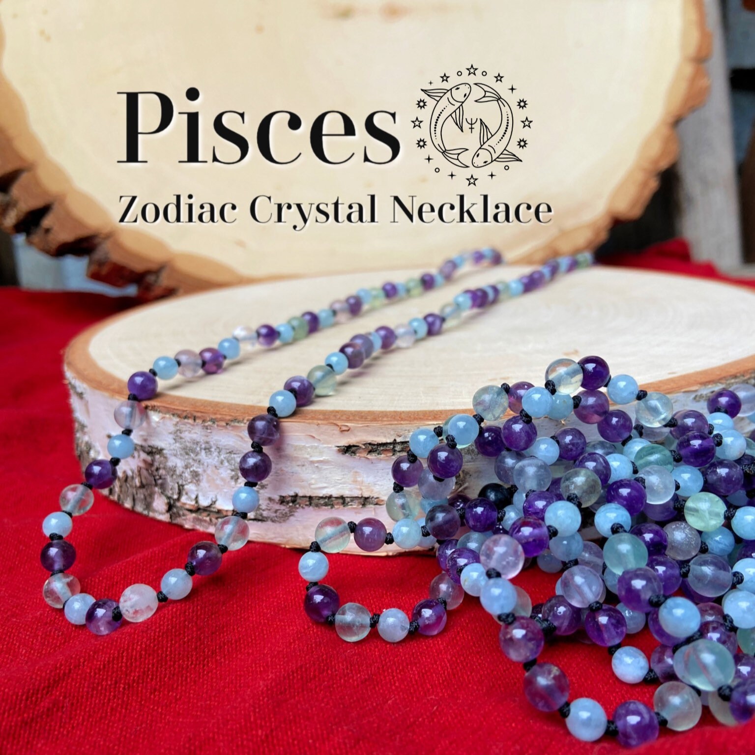 Pisces crystal necklace clearance