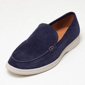 Krula Men&#39;s Loafers Blue Suede 41-45