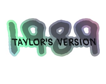 Pegatina holográfica de la versión Taylor de 1989 (oscura)