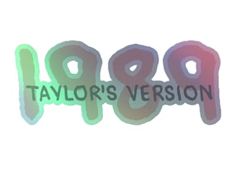 Pegatina holográfica de Taylor's Version 1989 (clara)