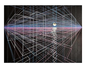Cyber Cityscape #10 - Original Art by Ana Bagayan