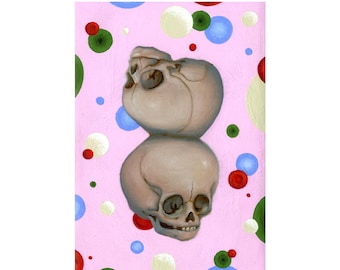 Twin Skulls (2008) - Original painting by Ana Bagayan