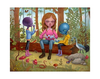 Camille, Friend of Aliens - Giclee Print