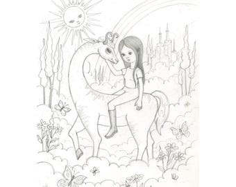 End of the Rainbow - Graphite Drawing by Ana Bagayan