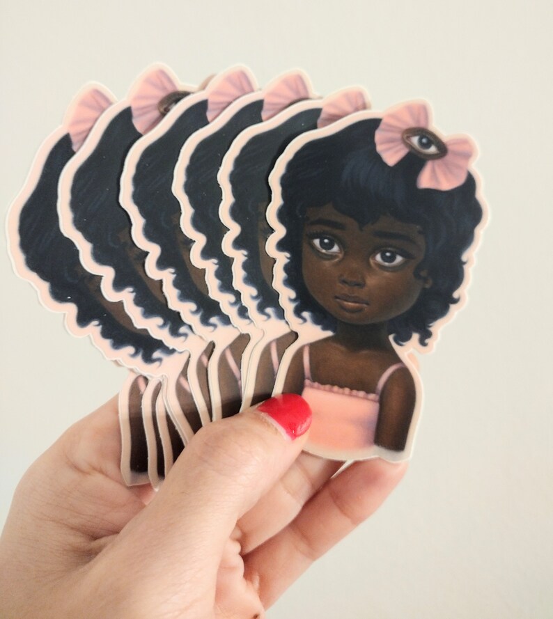 Bella Vinyl Sticker by Ana Bagayan Satin Finish image 1