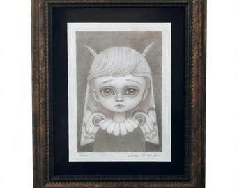 Emperor Moth (2026) - Graphite Drawing Big Eye Art