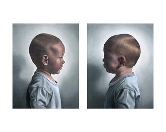 The Dark Side of the Moonchild - Set of 2 Paintings