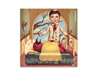 Medicine Boy - Vinyl Sticker by Ana Bagayan - Satin Finish