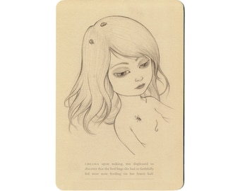 Chelsea - 4 x 6 inch Art Print Postcard Satin Finish by Ana Bagayan