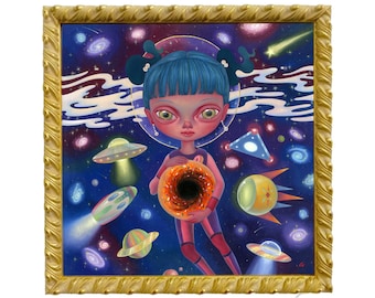 Black Hole Donut (2019) Oil Painting by Ana Bagayan