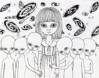 The Sister - Graphite Drawing by Ana Bagayan