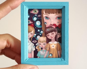 Clones (Blue Frame) - Mini Print by Ana Bagayan 2026