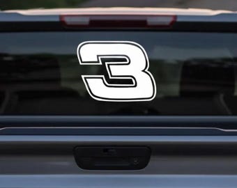 Dale Earnhardt #3 racing decal