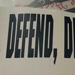 Deny, Defend, Depose Viral Decal for cars or trucks