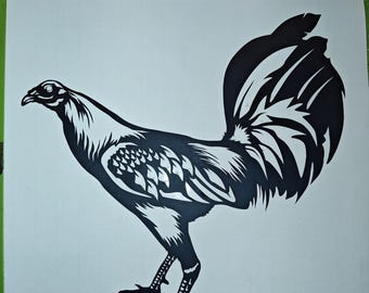 Gamefowl Decal #9 for cars or trucks