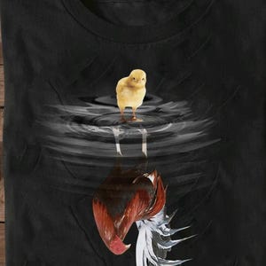 Reflection, Gamecock and Chick, Gamefowl T-shirt