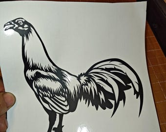 Gamefowl decal #13,  Rooster, Gallos car sticker, decal for cars or trucks