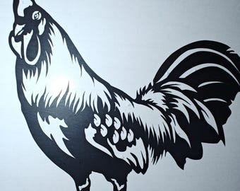 Gamefowl decal #10, Rooster car sticker, decal for cars or trucks